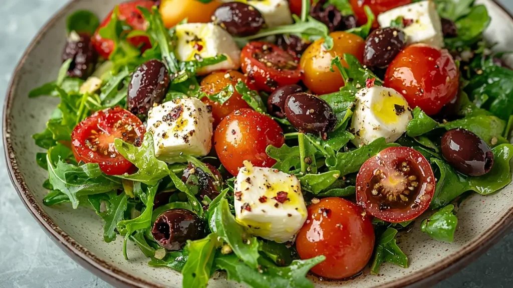 Tomato Mozzarella Salad with Olives
